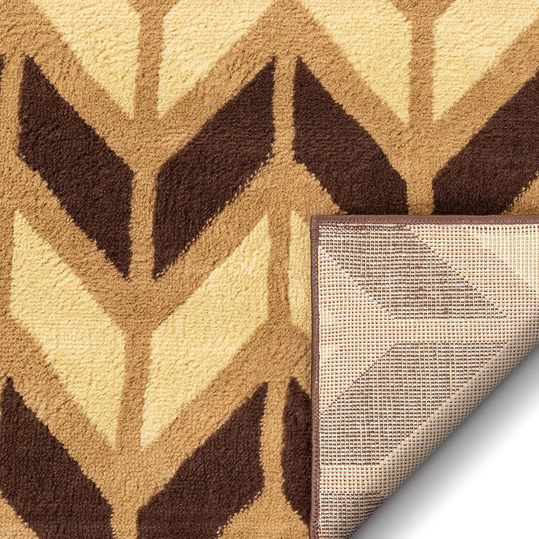 Well Woven Miami Bourban Chevron Gold Modern Area Rug 3 Well Woven Miami Bourban Chevron Gold Modern Area Rug