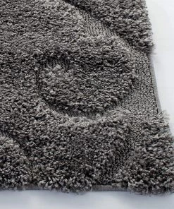 FAS All Area Rugs And Runners Premium Swirl Thick Plush Grey Area Shag Rug