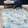 UL Vintage Distressed Blue Area Rugs