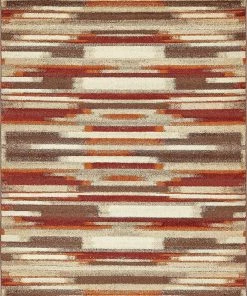 Warm Toned Beige Brown Multi-color Area Rugs