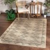 Well Woven Sturl Beige & Blue Indoor/Outdoor Flat Weave Pile Nordic Diamond Pattern Area Rug All Area Rugs And Runners
