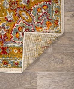 WRG All Area Rugs And Runners Traditional Distressed Cream Multi-color Area Rug