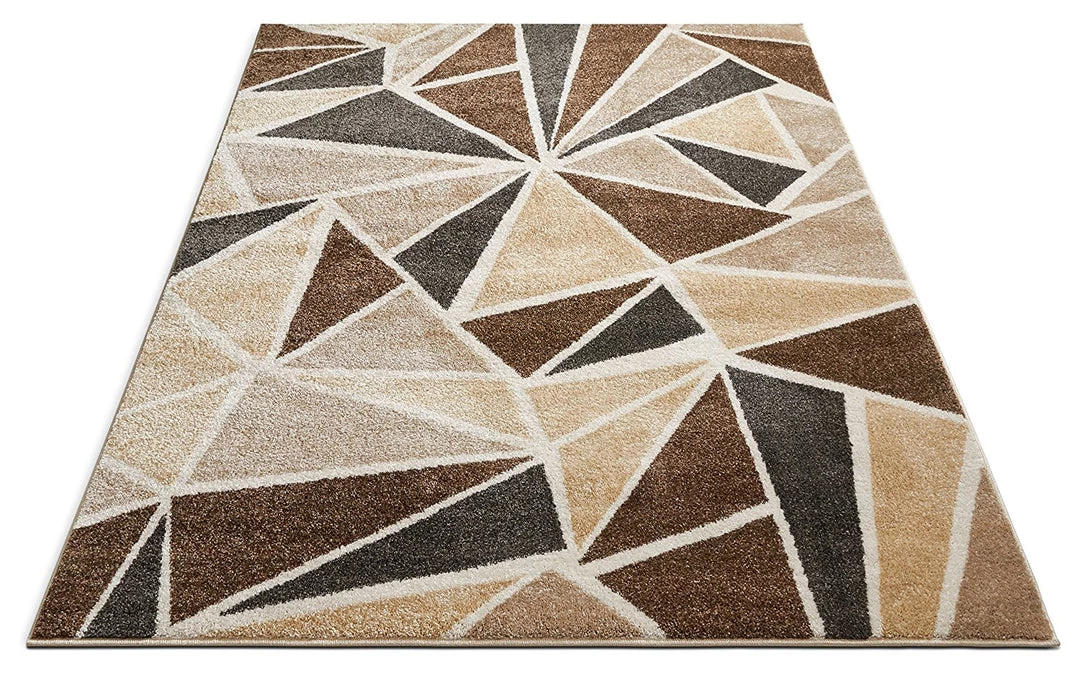 WW Modern Geometric Brown Beige Dark Grey Area Rugs All Area Rugs And Runners 4 WW Modern Geometric Brown Beige Dark Grey Area Rugs All Area Rugs And Runners