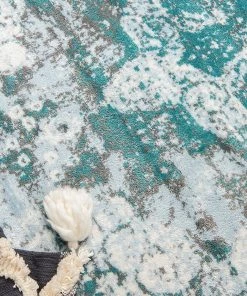 UL Vintage Distressed Turquoise Blue Area Rugs All Area Rugs And Runners