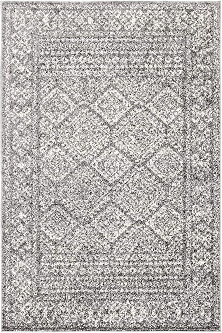 Safavieh Moroccan Boho Distressed Area Rug Dark Grey / Ivory All Area Rugs And Runners 1 Safavieh Moroccan Boho Distressed Area Rug Dark Grey / Ivory All Area Rugs And Runners