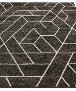 WW Modern Geometric Angles Tiles Gray Ivory Area Rugs All Area Rugs And Runners