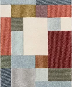 Modern Rugs And Decor Multi-color Modern Geometric Boxes Pattern Area Rug 15 Modern Rugs And Decor Multi-color Modern Geometric Boxes Pattern Area Rug