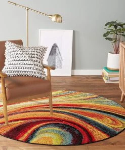 FAS All Area Rugs And Runners Abstract Multi-color Soft Area Rugs