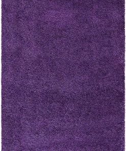 FAS Purple Soft Plush Shag Area Rug