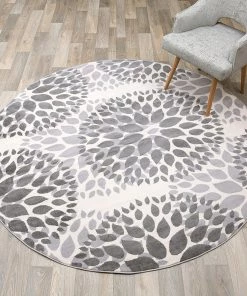 WRG Floral Gray/Grey Off-white Area Rug All Area Rugs And Runners