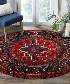 FAS Vintage Southwest Red Multi Soft Area Rug - Multiple Sizes