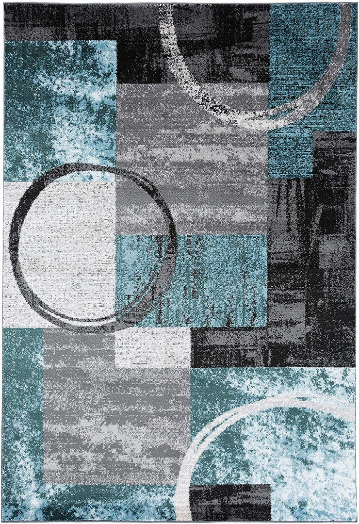 WRG Contemporary Abstract Blue Gray Area Rugs 3 WRG Contemporary Abstract Blue Gray Area Rugs