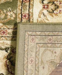 Safavieh Lyndhurst Collection Traditional Oriental Non-Shedding Stain Resistant Living Room Bedroom Soft Area Rug Sage / Ivory