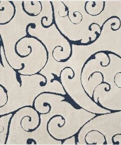FAS All Area Rugs And Runners Premium Swirl Thick Plush Cream/Blue Area Shag Rug 20 FAS All Area Rugs And Runners Premium Swirl Thick Plush Cream/Blue Area Shag Rug