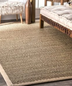 FAS All Area Rugs And Runners Premium Seagrass Natural Beige Area Rug