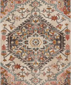Unique Loom Adeline Bohemian Vintage Medallion Soft Blush Multicolor Area Rug All Area Rugs And Runners