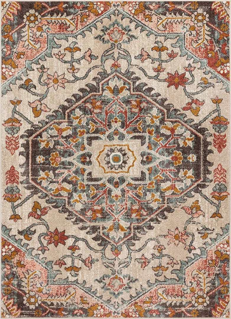 Unique Loom Adeline Bohemian Vintage Medallion Soft Blush Multicolor Area Rug All Area Rugs And Runners 2 Unique Loom Adeline Bohemian Vintage Medallion Soft Blush Multicolor Area Rug All Area Rugs And Runners