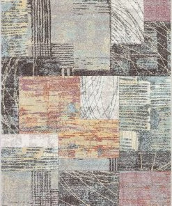 Well Woven All Area Rugs And Runners Carrao Soft Pastel Multi Color Boxes & Squares Geometric Area Rug
