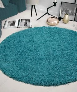 WW Plain Shag Area Rugs - Multiple Colors And Sizes