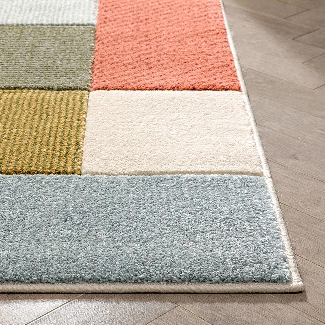 Modern Rugs And Decor Multi-color Modern Geometric Boxes Pattern Area Rug 7 Modern Rugs And Decor Multi-color Modern Geometric Boxes Pattern Area Rug