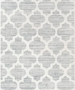 Well Woven Vera Cream | Moroccan Lattice High-Lo Textured | Area Rug All Area Rugs And Runners