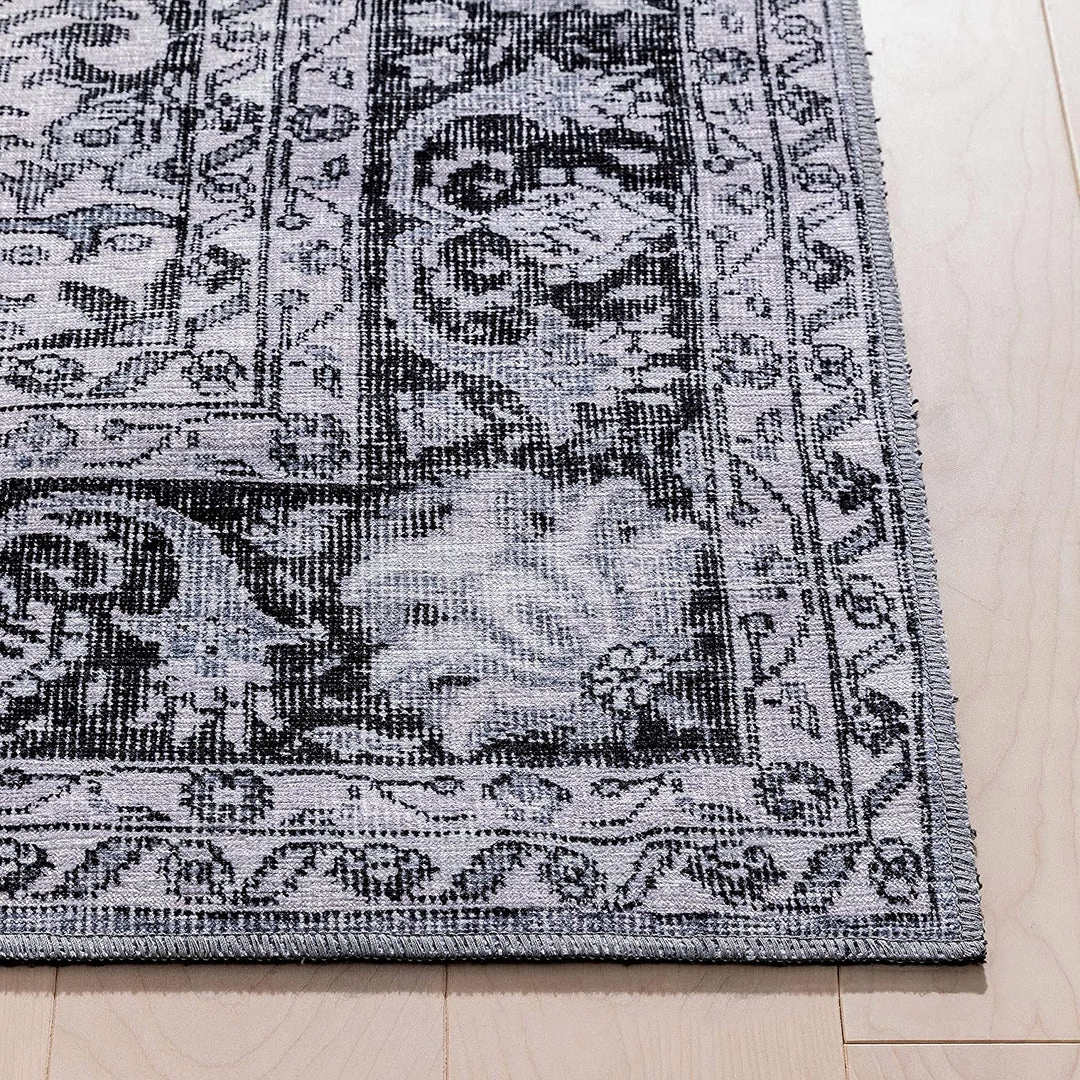Well Woven Machine Washable Grey Vintage Oriental Medallion Flat Pile Area Rug All Area Rugs And Runners 4 Well Woven Machine Washable Grey Vintage Oriental Medallion Flat Pile Area Rug All Area Rugs And Runners