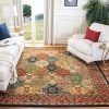 Safavieh All Area Rugs And Runners Heritage Collection Handmade Traditional Oriental Premium Wool Area Rug Multi / Burgundy