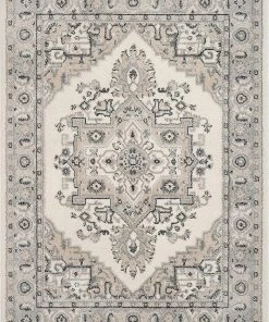 Well Woven Scafa Beige & Grey Tribal Medallion Area Rug