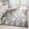 Unique Loom Barbola Grey & Ivory Diamond Boxes Geometric Pattern Area Rug