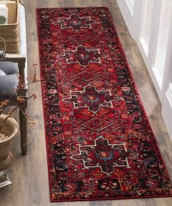 FAS Vintage Southwest Red Multi Soft Area Rug - Multiple Sizes