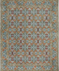 Safavieh Heritage Collection Handmade Traditional Oriental Premium Wool Area Rug Sage / Blue All Area Rugs And Runners