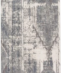 WRG Distressed Ivory Gray Soft Area Rug