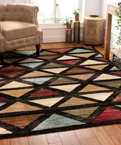 Well Woven All Area Rugs And Runners Triangles Geometric Modern Area Rug