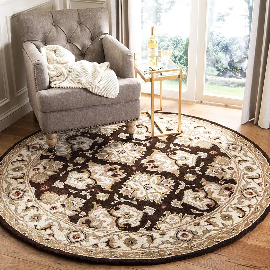 Modern Rugs And Decor Safavieh Heritage Collection Handmade Traditional Oriental Premium Wool Area Rug, Espresso / Ivory All Area Rugs And Runners 7 Modern Rugs And Decor Safavieh Heritage Collection Handmade Traditional Oriental Premium Wool Area Rug, Espresso / Ivory All Area Rugs And Runners