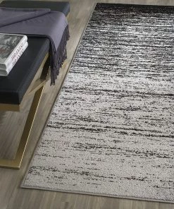 FAS Ombre Silver Black Soft Area Rug All Area Rugs And Runners
