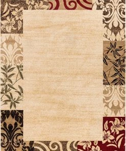 Well Woven Barclay Vane Willow Damask Beige Modern Area Rug 9 Well Woven Barclay Vane Willow Damask Beige Modern Area Rug