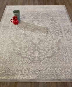 DD All Area Rugs And Runners Oriental Design Gray/Grey/Ivory Area Rugs And Runners