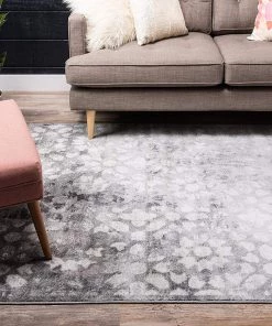 UL Vintage Gray/Grey Ivory Area Rug