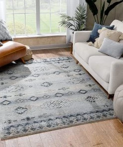 Well Woven All Area Rugs And Runners Elu Blue Vintage Stripes Pattern Area Rug