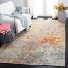 Modern Rugs And Decor Modern Contemporary Abstract Area Rug, Grey/Turquoise