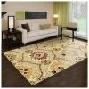 SUP All Area Rugs And Runners Beautiful Floral Camel Area Rug
