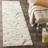 FAS Premium Swirl Thick Plush Cream/Beige Area Shag Rug