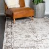 UL Vintage Distressed Bordered Beige Area Rugs