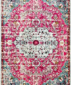 Safavieh Madison Collection Boho Chic Medallion Distressed Soft Area Rug Fuchsia / Teal All Area Rugs And Runners 13 Safavieh Madison Collection Boho Chic Medallion Distressed Soft Area Rug Fuchsia / Teal All Area Rugs And Runners