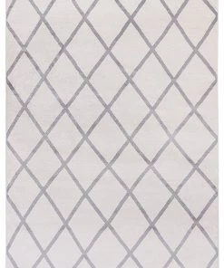 DD Ivory Gray/Grey Trellis Area Rugs All Area Rugs And Runners