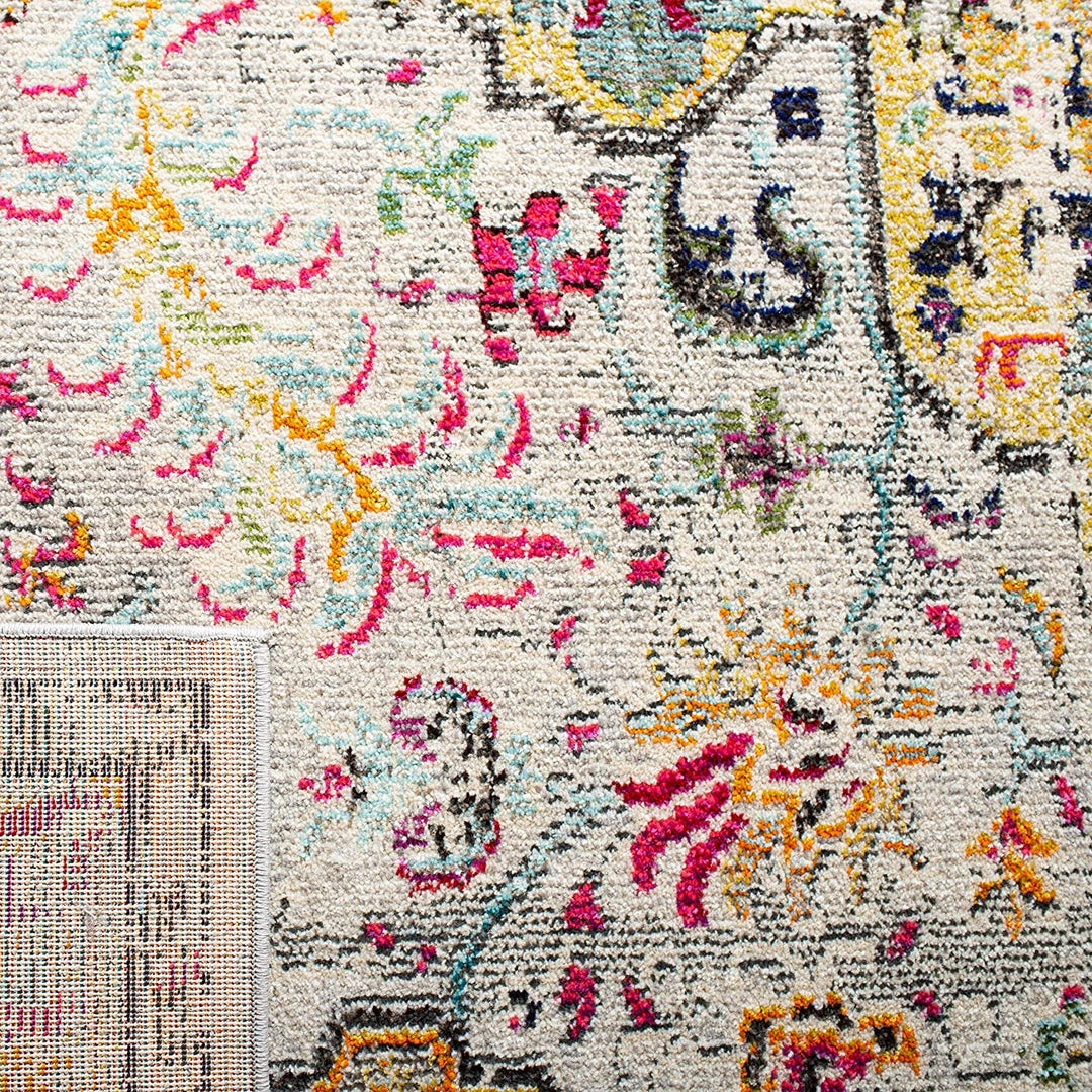 Safavieh Madison Collection Boho Chic Medallion Distressed Grey / Gold 9 Safavieh Madison Collection Boho Chic Medallion Distressed Grey / Gold