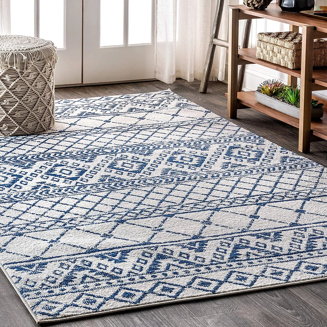 JONATHAN All Area Rugs And Runners Moroccan HYPE Boho Vintage Tribal Cream/Blue Soft Area Rug Cream/blue 1 JONATHAN All Area Rugs And Runners Moroccan HYPE Boho Vintage Tribal Cream/Blue Soft Area Rug Cream/blue