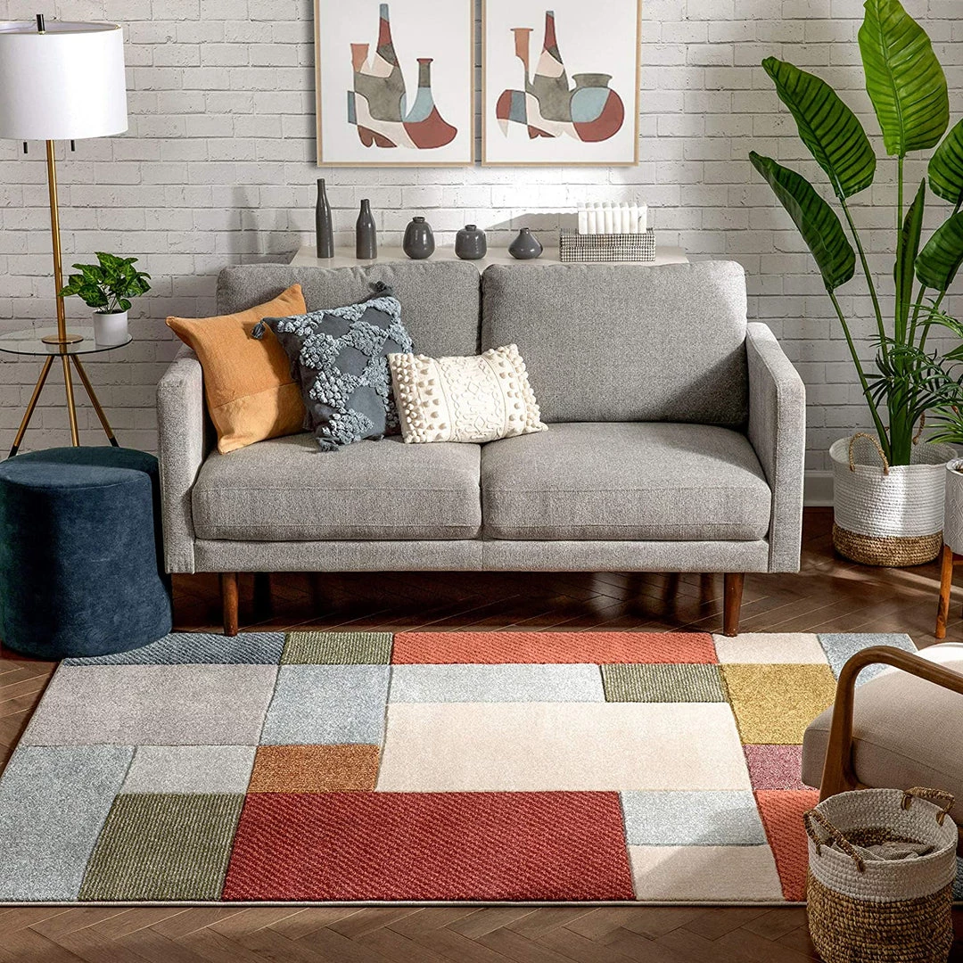 Modern Rugs And Decor Multi-color Modern Geometric Boxes Pattern Area Rug 2 Modern Rugs And Decor Multi-color Modern Geometric Boxes Pattern Area Rug