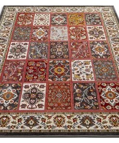 WW Modern Floral Panel Persian Design Multicolor Area Rug