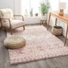 Well Woven All Area Rugs And Runners Tribal Diamond Stripes Pink Soft Shag Area Rug
